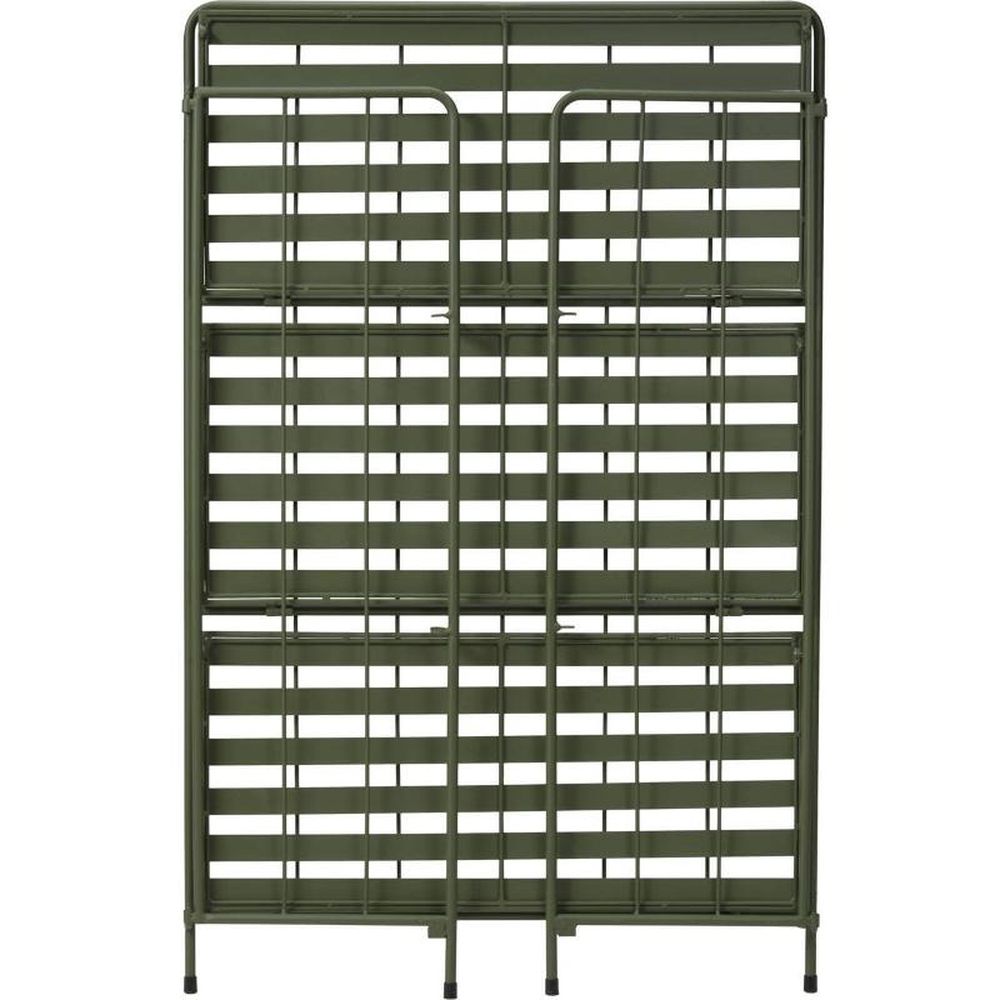Ambiance, regał na kwiaty metalowy, zielony, 3 poziomy, 90 cm
