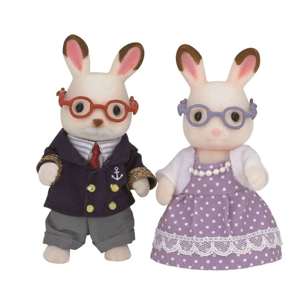 Sylvanian Families, dziadkowie królików z czekoladowymi uszkami, zestaw figurek, 5190