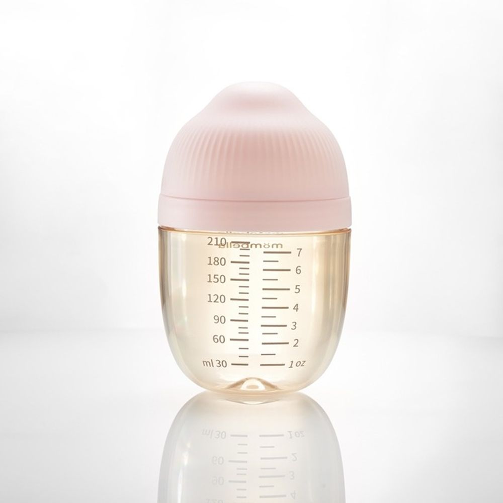 Mombella, Butelka antykolkowa dla noworodka, PPSU, Roze, 210 ml