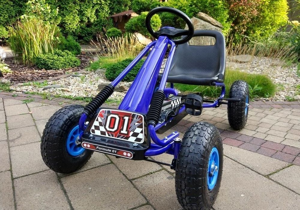 Lean Cars, gokart na pedały, niebieski, A-15