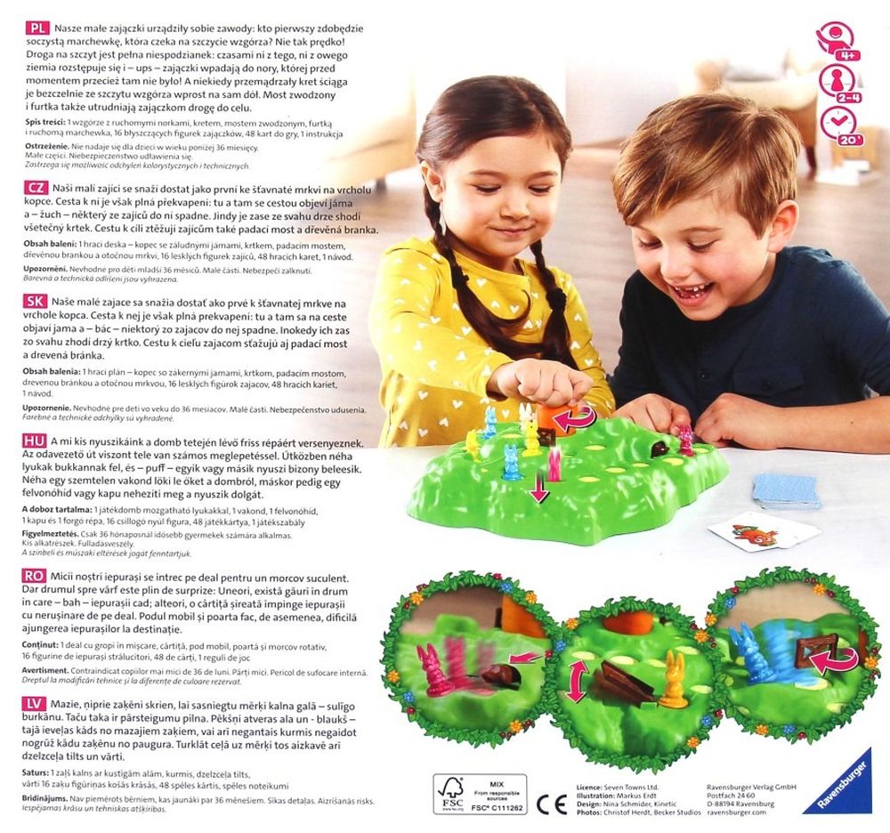 Ravensburger, Lotti Karotti Deluxe, gra zręcznościowa