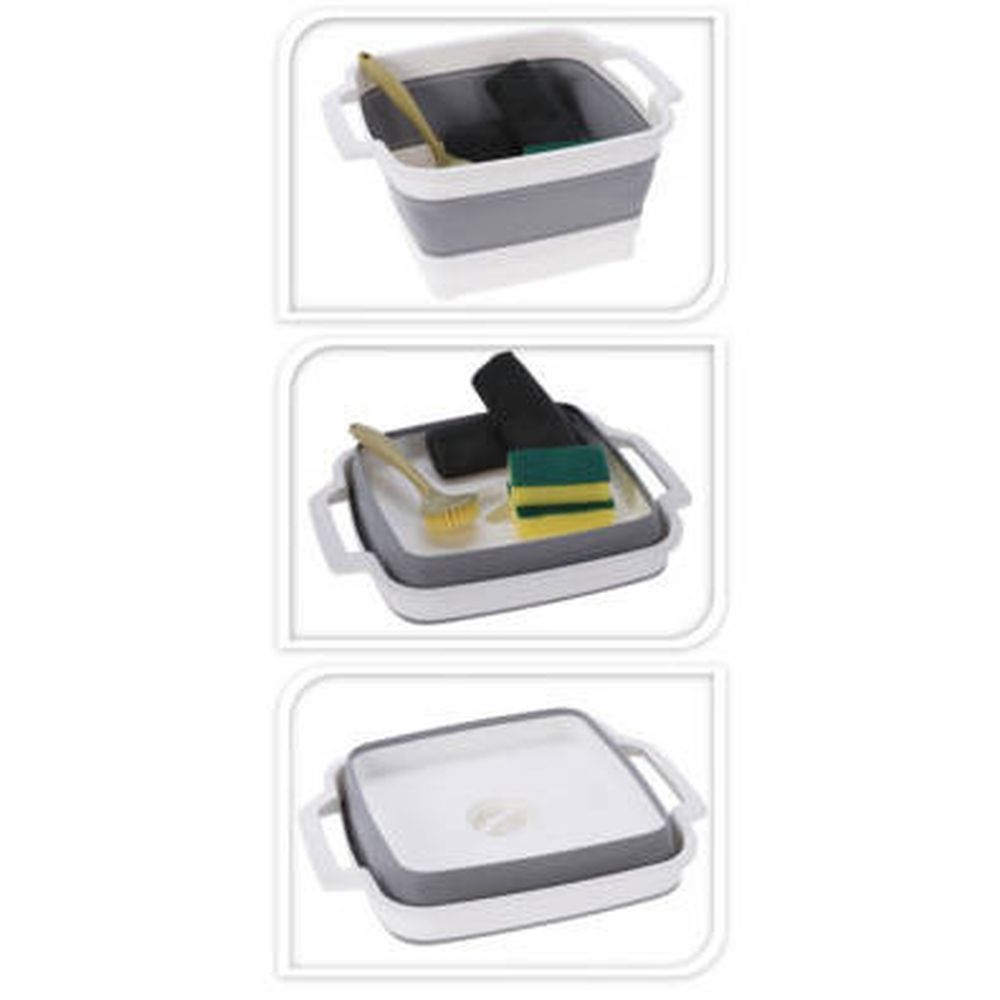 Ultra Clean, turystyczny zestaw do mycia naczyń ze składaną miską