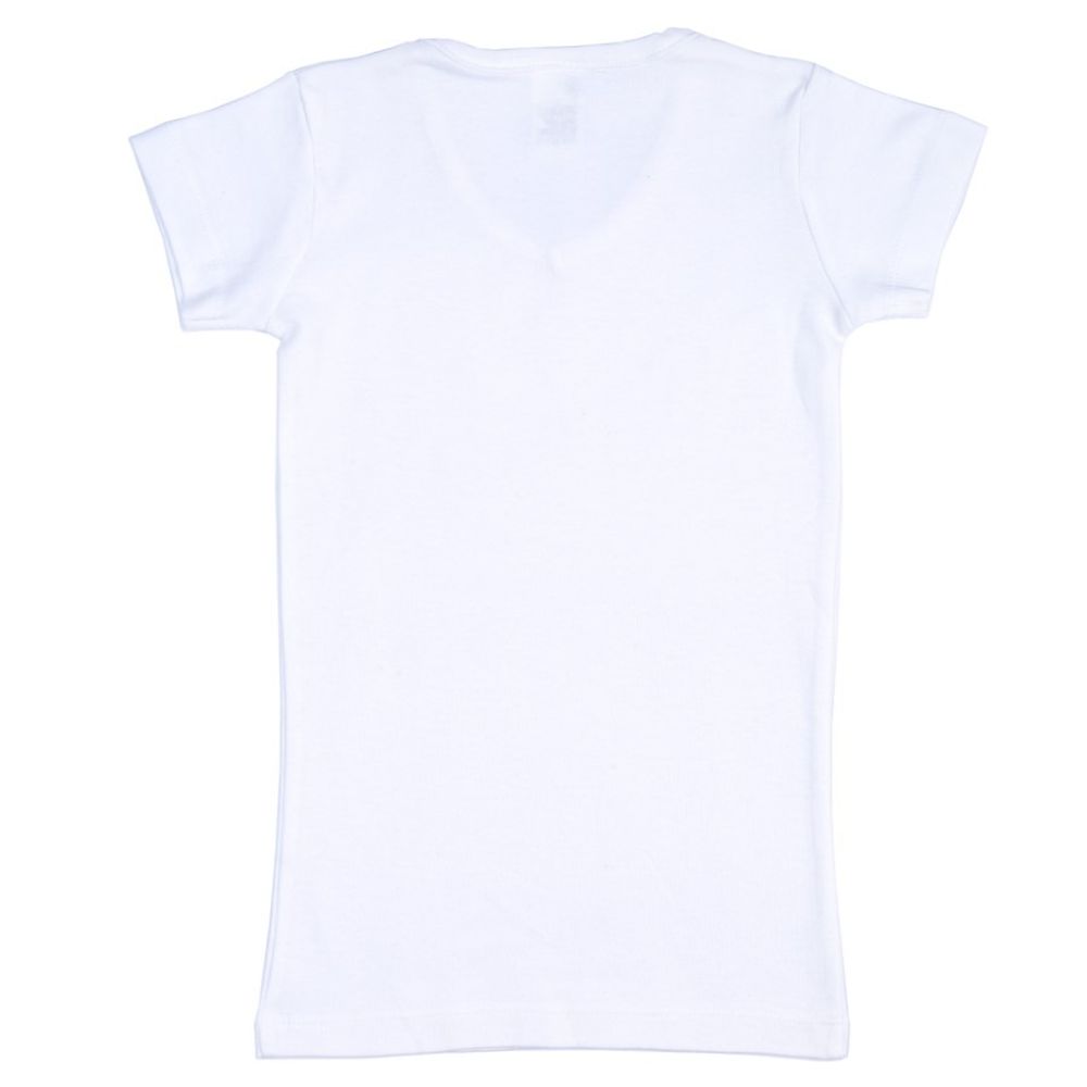 T-shirt dziewczęcy, biały, Olimpias