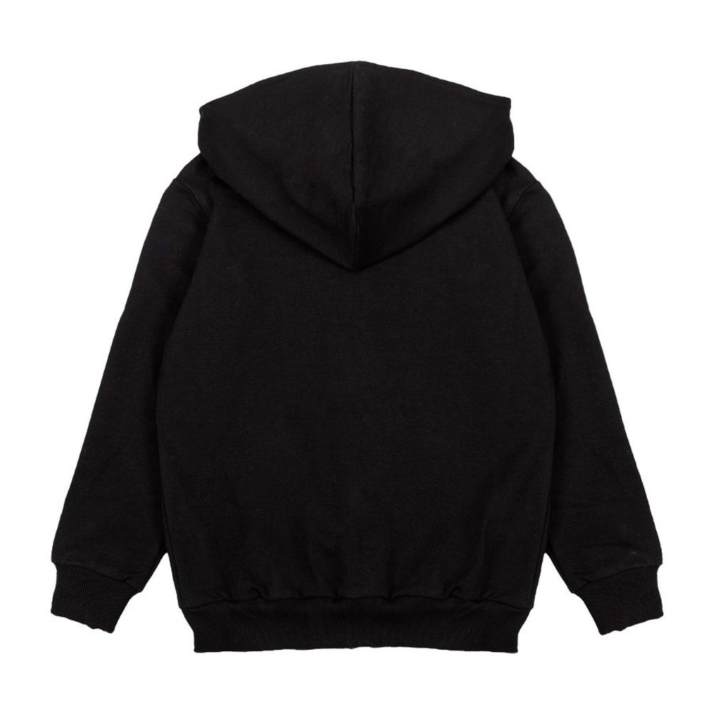 Bluza dziewczęca z kapturem, rozpinana, czarna, Tup Tup