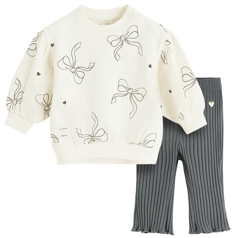 Cool Club, Komplet dziewczęcy, Bluza, Jegginsy prążkowane, mix