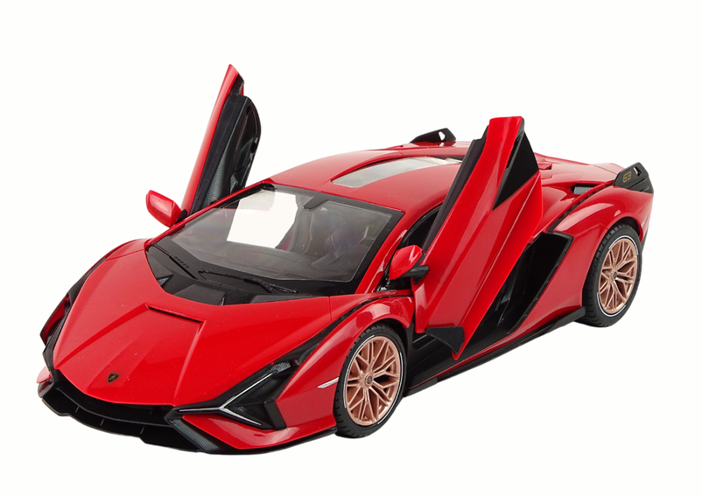 Rastar, auto r/c Lamborghini sian fkp 37, 1:14, czerwone na pilota