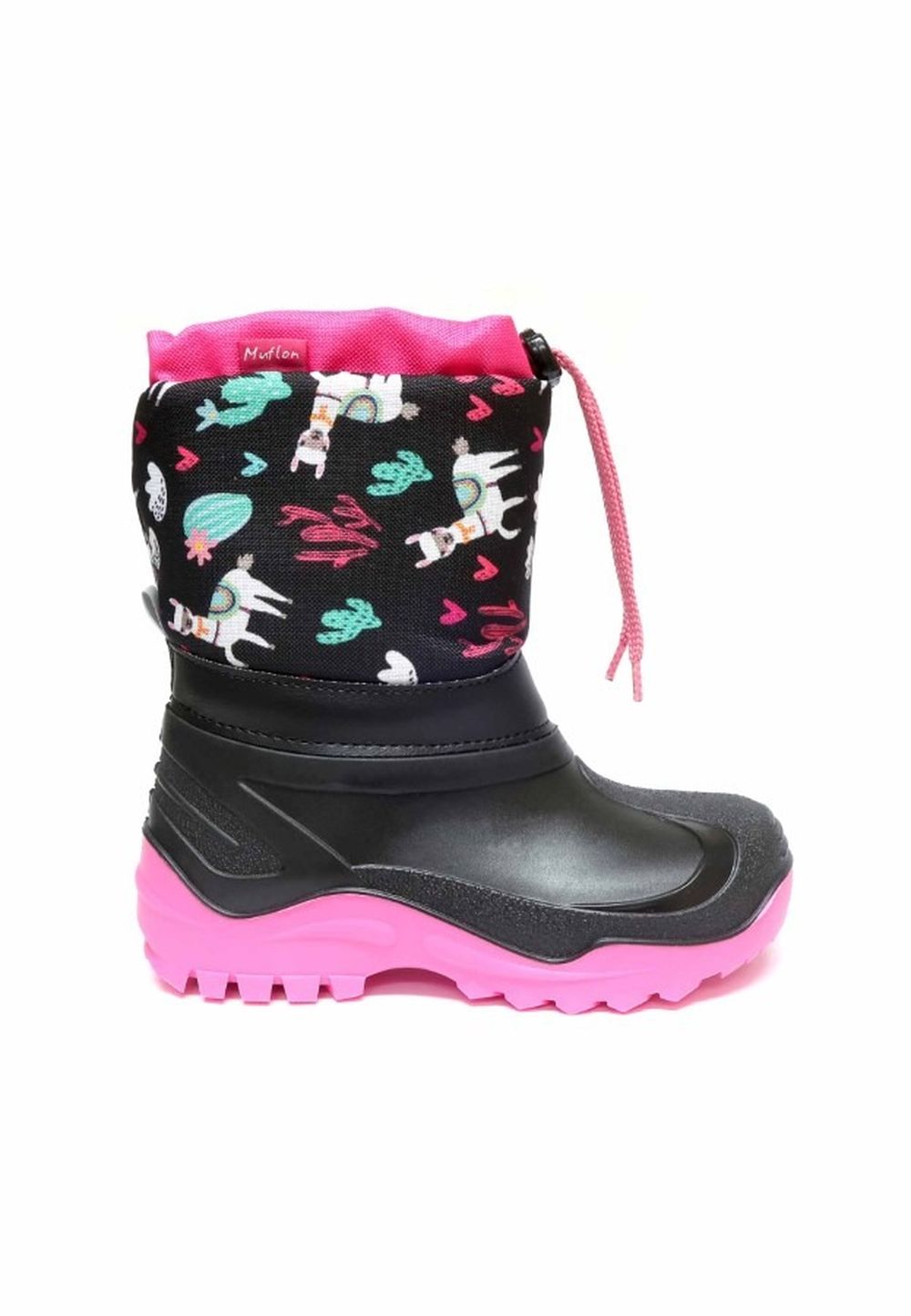 Śniegowce dziewczęce, czarne, Muflon