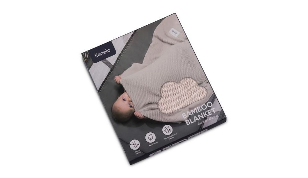 Lionelo, Bamboo Blanket, kocyk bambusowy, Beige Sand, 75x100 cm