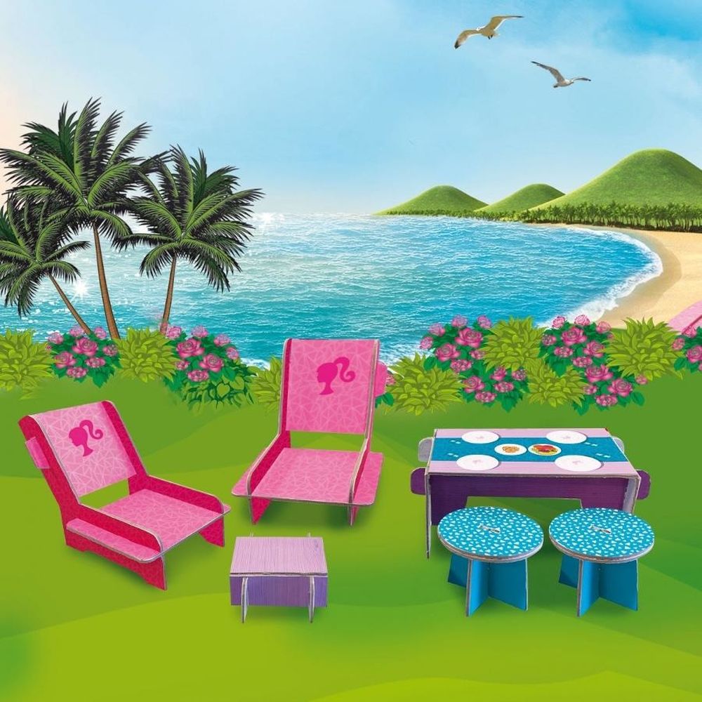 Lisciani, Barbie, Dream Summer, domek dla lalek