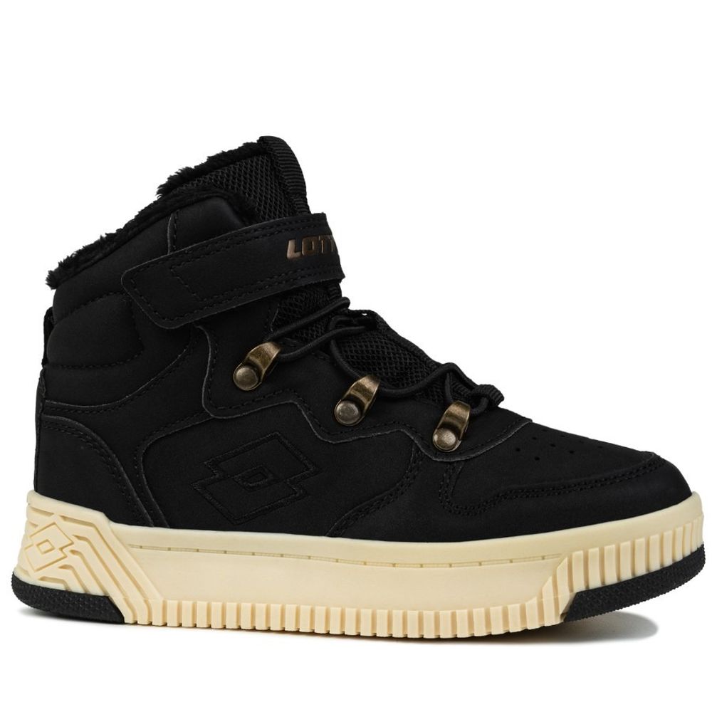 Buty zimowe dziecięce, ocieplane, czarne, Lotto