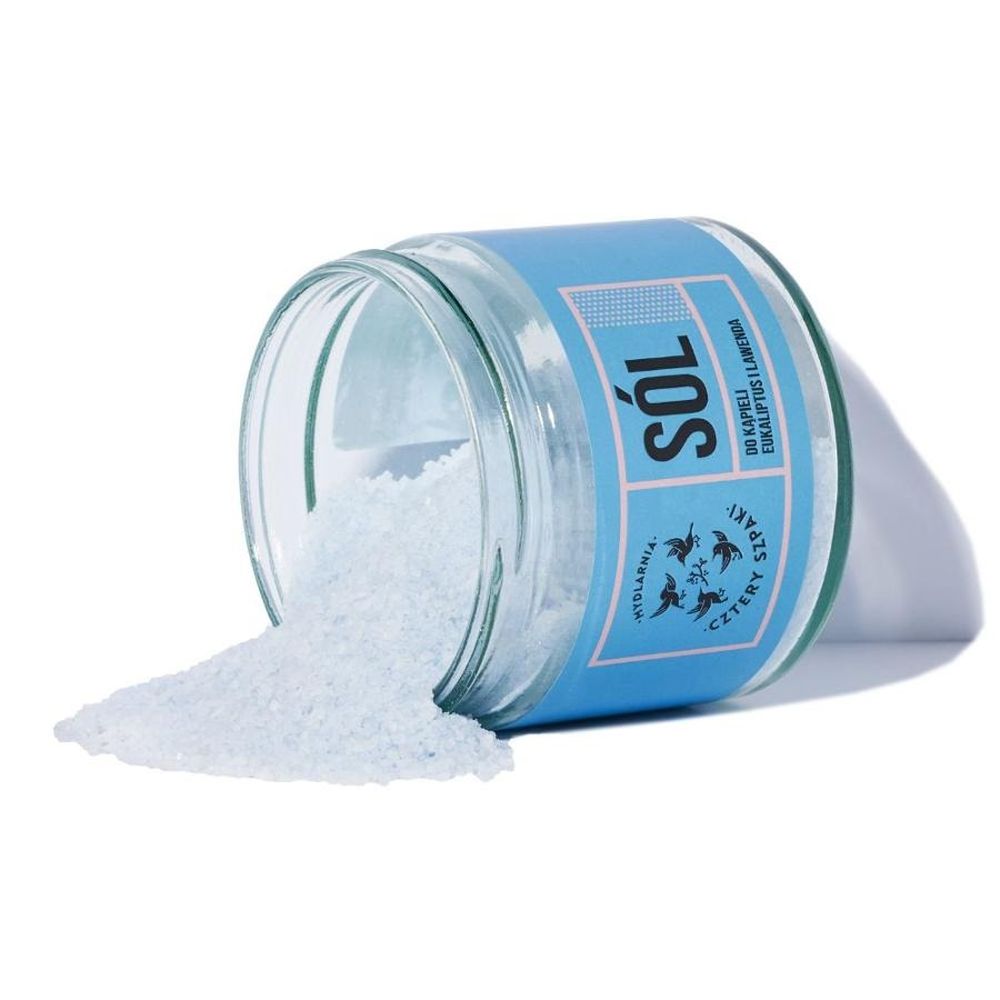 Cztery Szpaki, sól do kąpieli, Eukaliptus i Lawenda, 320g