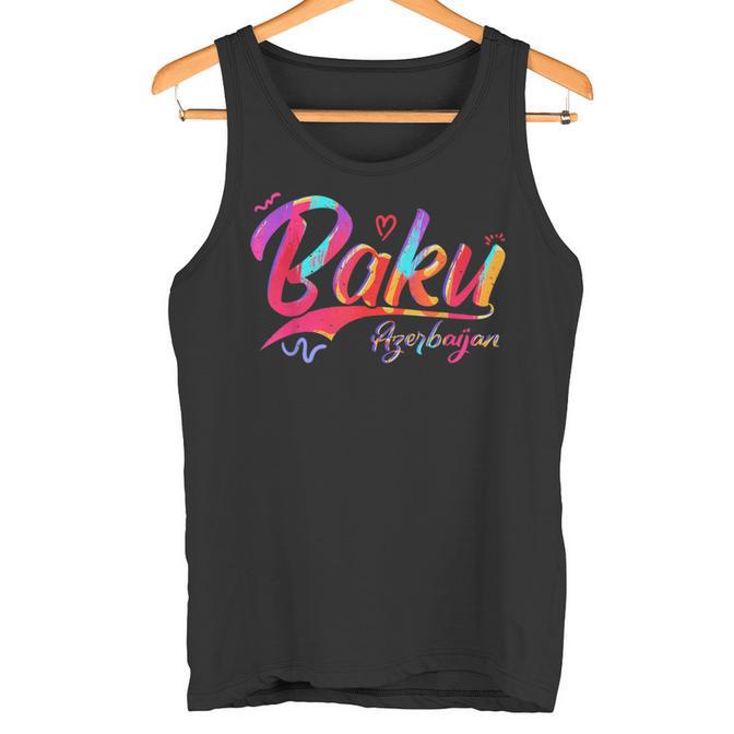 Baku Azerbaijan Vacation Travel Tank Top