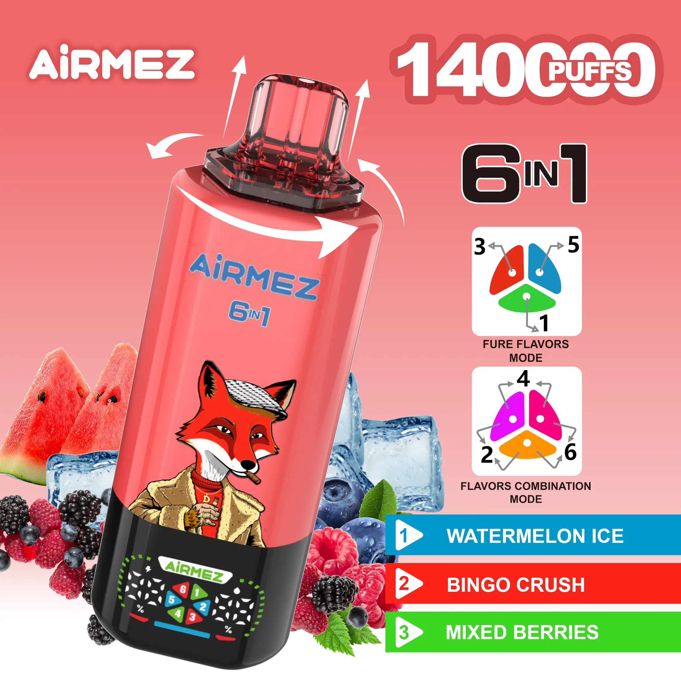 AIRMEZ FOX 140K 6in1 - solvapes