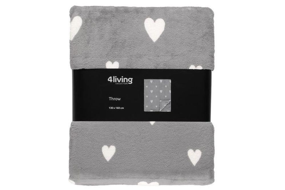 4living, Heritta, koc polarowy, 130x160 cm