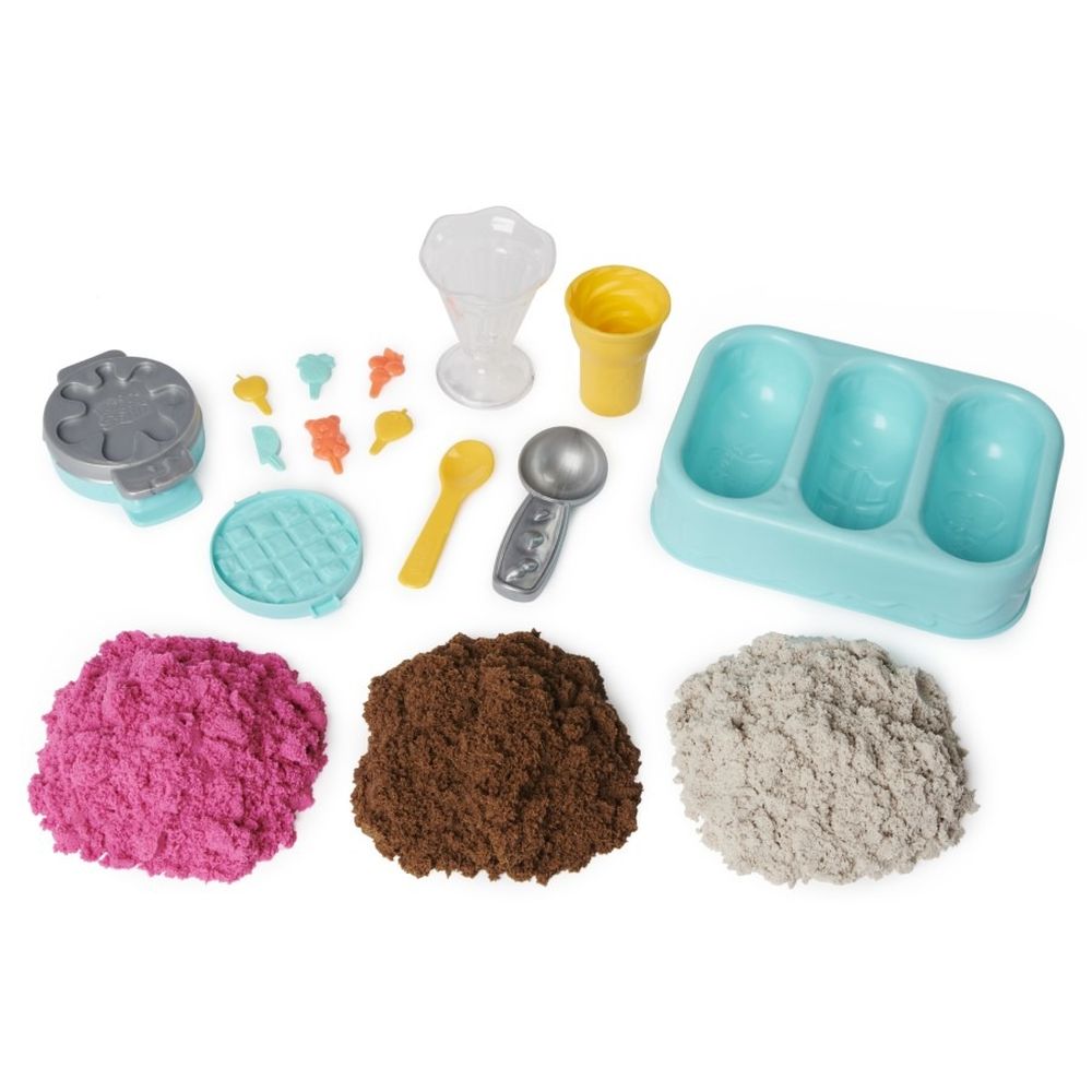 Kinetic Sand, Lodowe specjały, piasek kinetyczny z akcesoriami