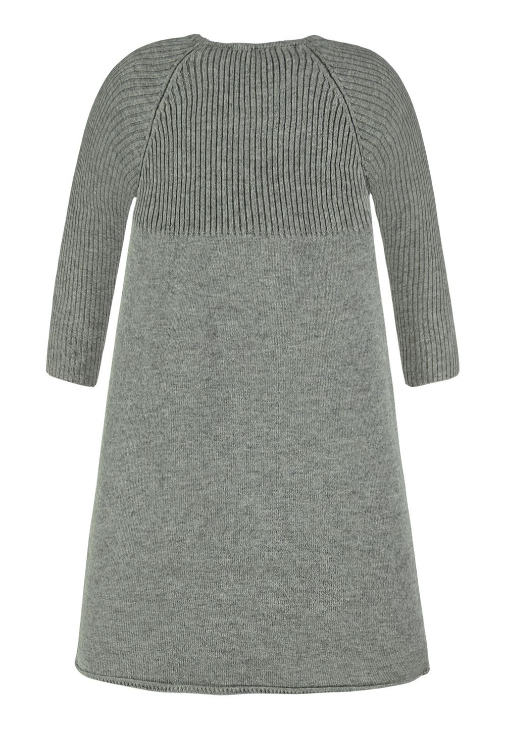 Sukienka dziewczęca z długim rękawem, szara, Königsmuhle