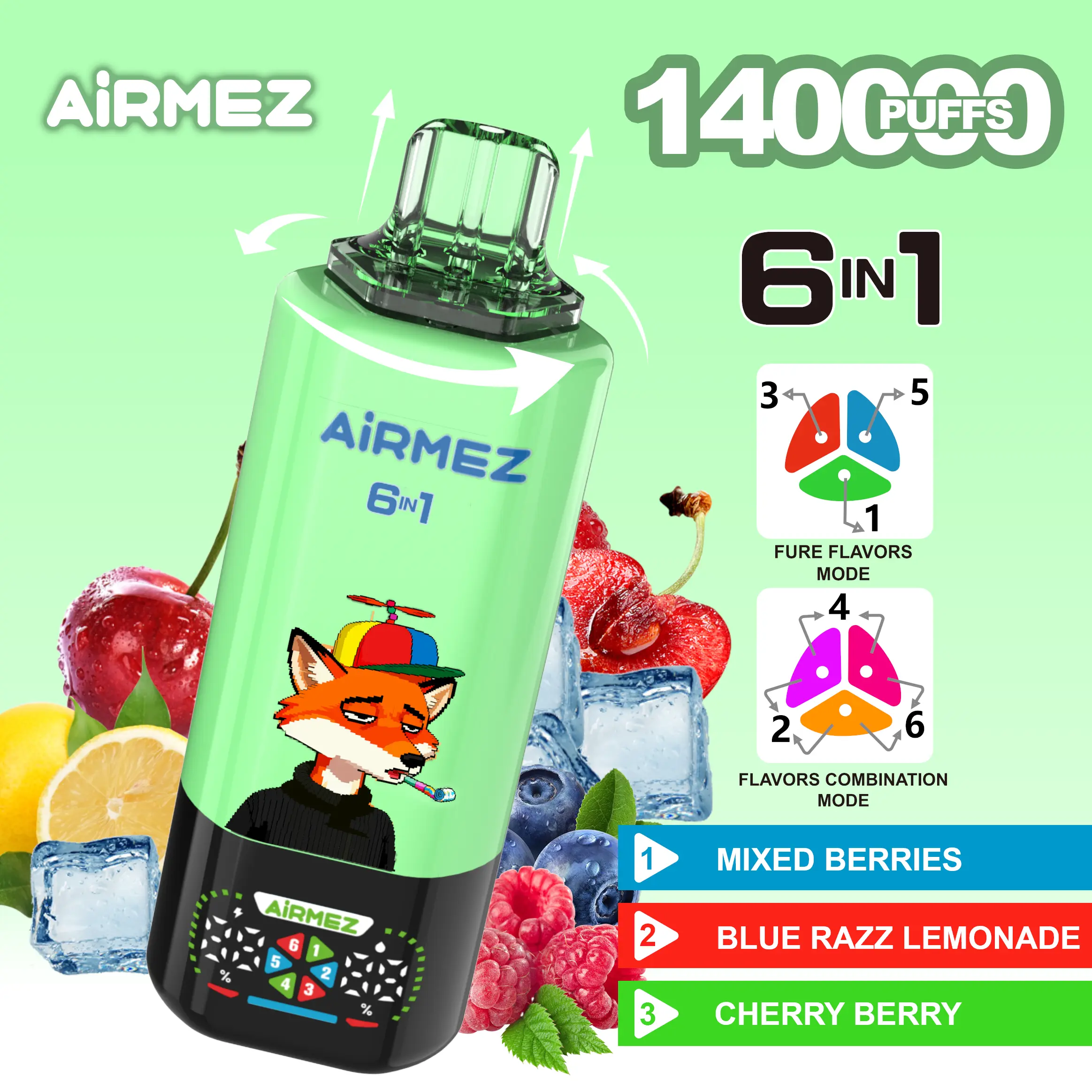 AIRMEZ FOX 140K 6in1 - solvapes