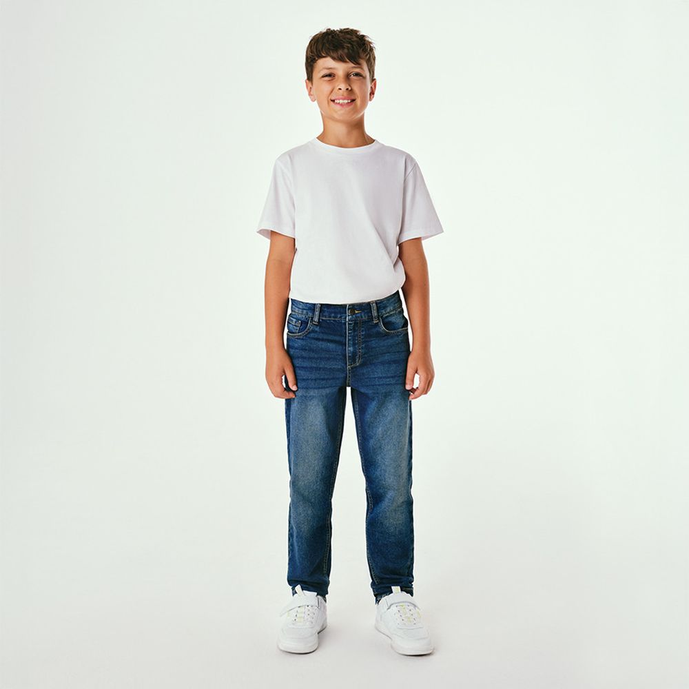 Jeansowe spodnie relaxed o luźnym kroju Cool Club