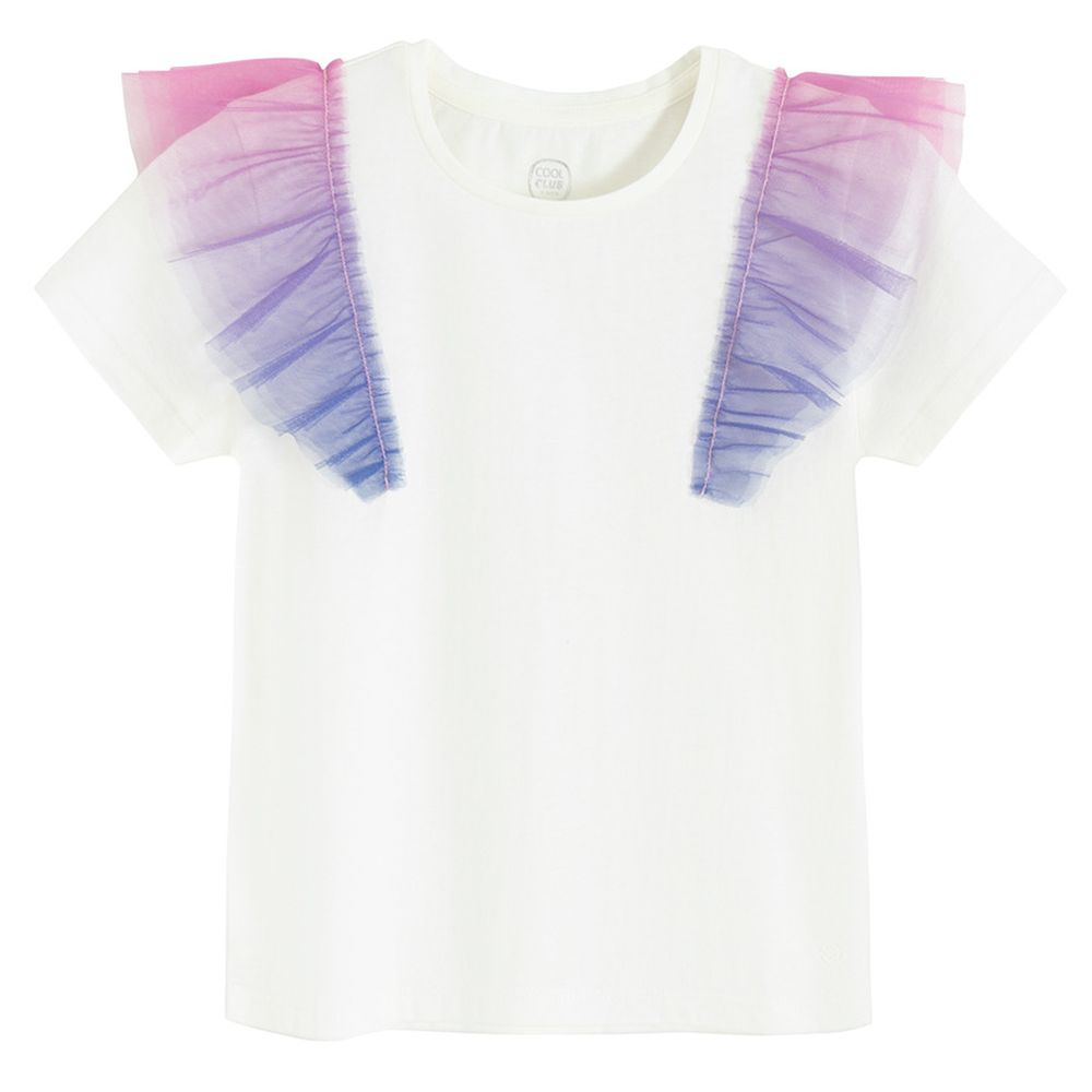 Cool Club, T-shirt dziewczęcy, biały