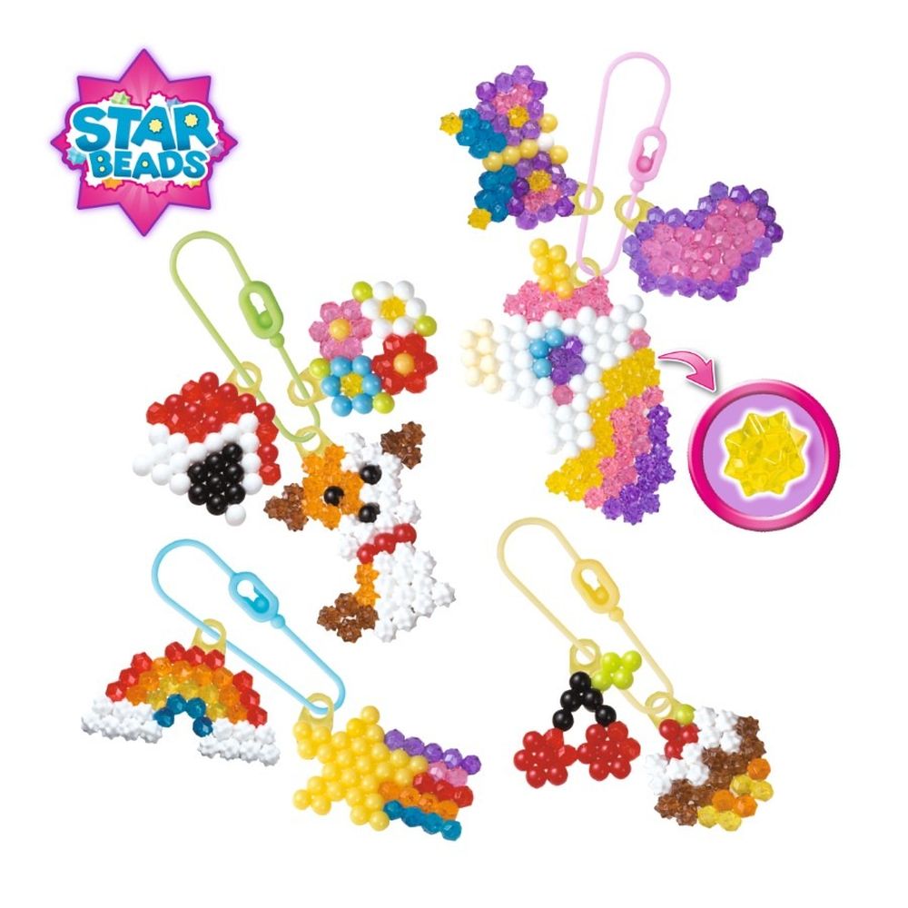 Aquabeads, Koraliki Gwiazdki, Czarujące zawieszki, zestaw uzupełniający, 31770, 31770