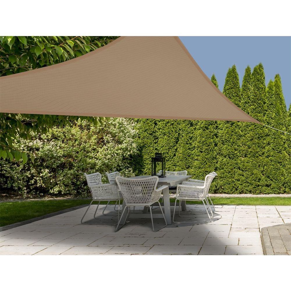 Ambiance, przeciwsłoneczny żagiel ogrodowy   linki, 3,6m, słomiany
