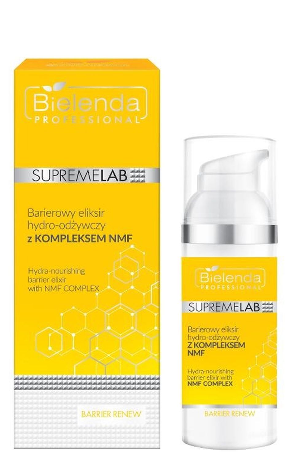 Bielenda Professional, SupremeLab Barrier Renew, barierowy eliksir hydro-odżywczy z kompleksem NMF, 50 ml