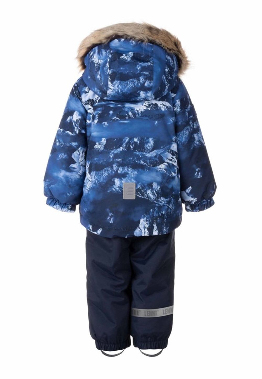 Komplet chłopięcy, Kurtka narciarska z kapturem, Spodnie narciarskie, niebieski, Lenne