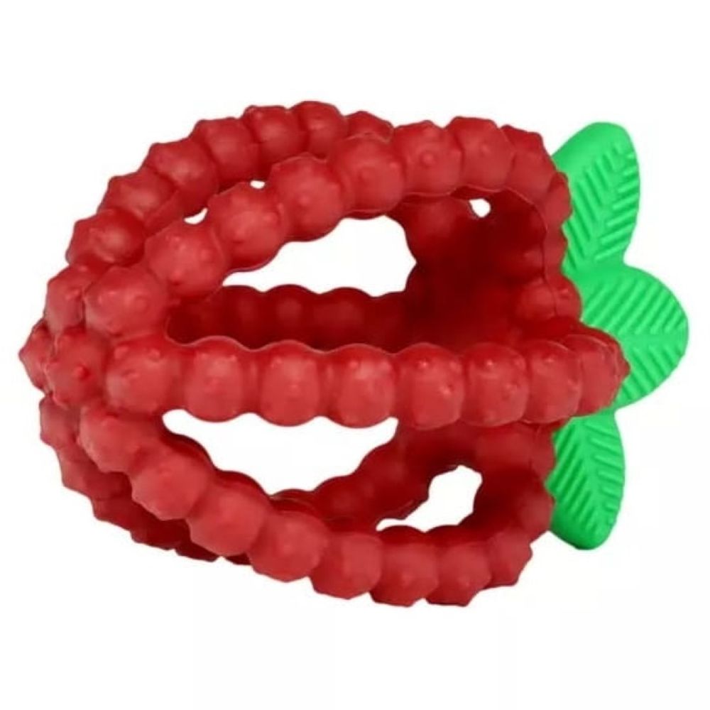 RazBaby, Soczysta Malina z listkami, gryzak silikonowy