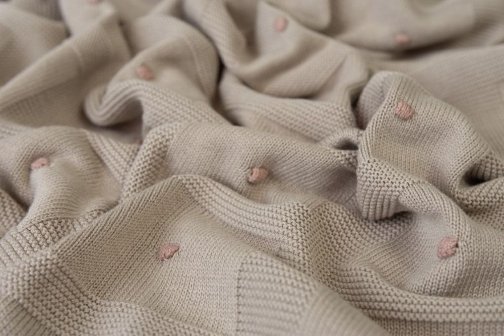 BabyMatex, Accent, koc bambusowy, beżowy, 80x100 cm