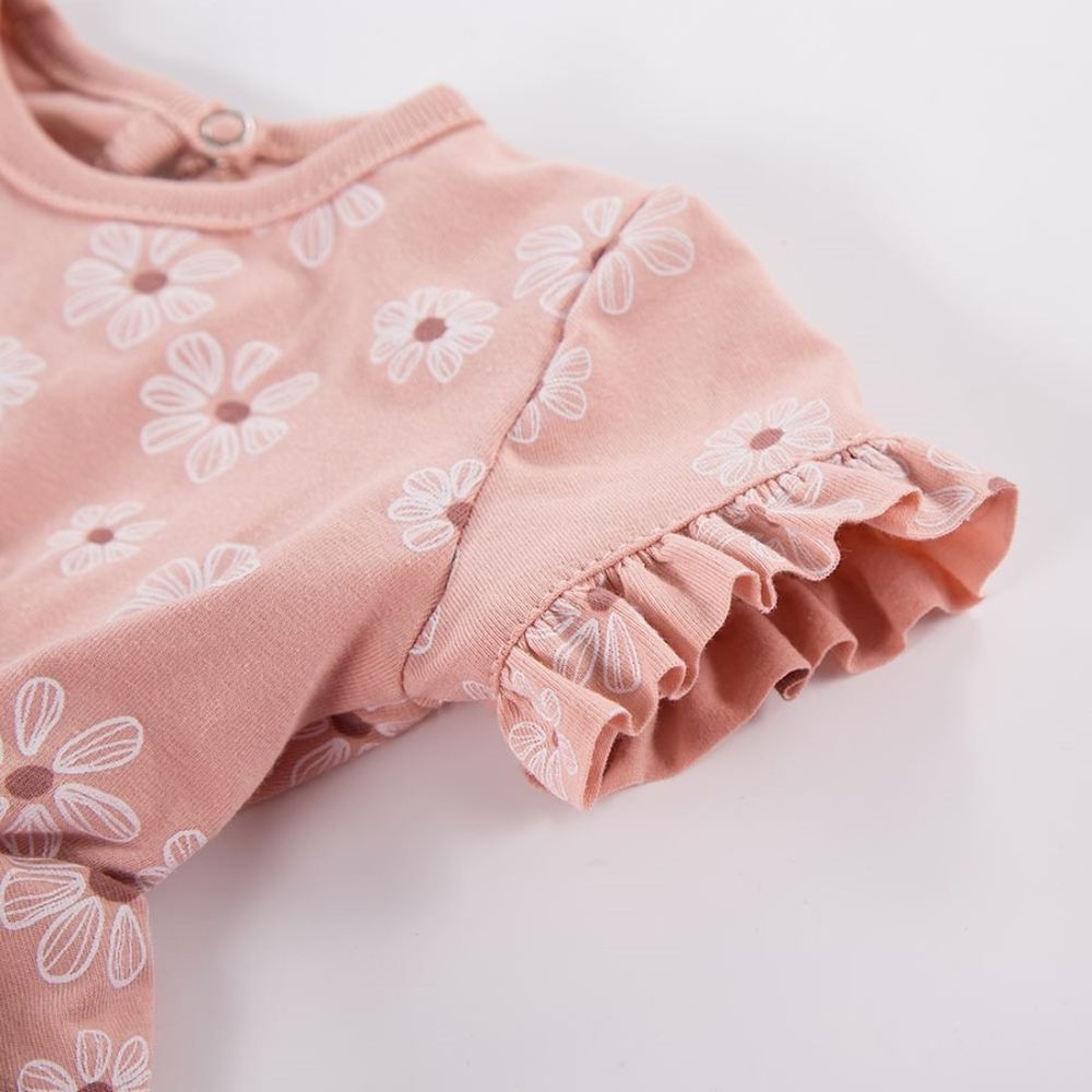 Rampers dziewczęcy, różowy, Eevi