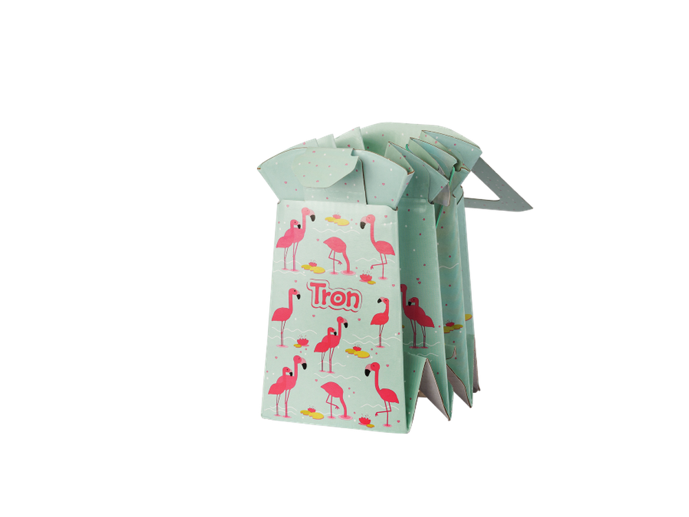 Tron, Flamingi, jednorazowy, biodegradowalny nocnik, miętowy
