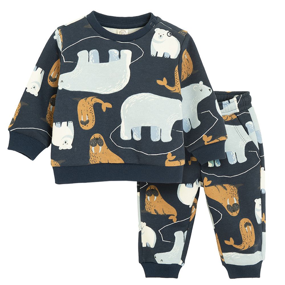 Cool Club, Dres chłopięcy, ocieplany, granatowy