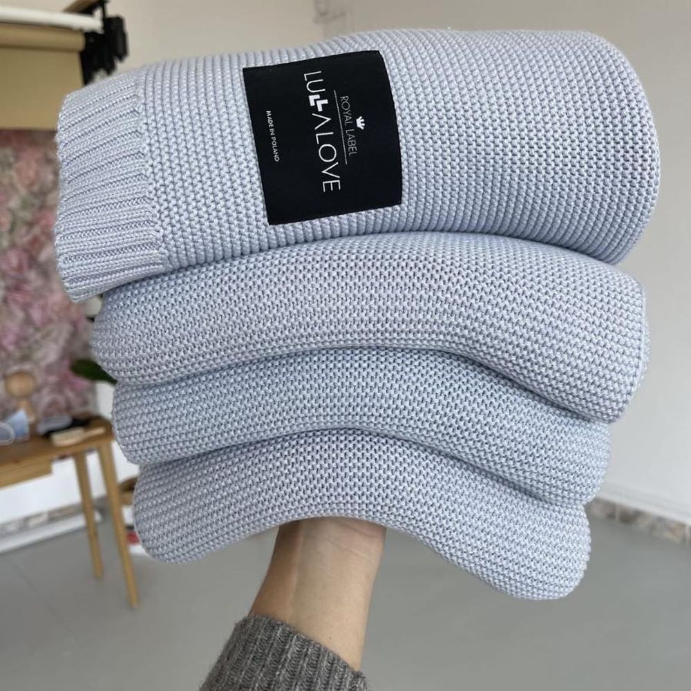 LullaLove, kocyk bambusowy, frozen blue, limited, 80x100 cm