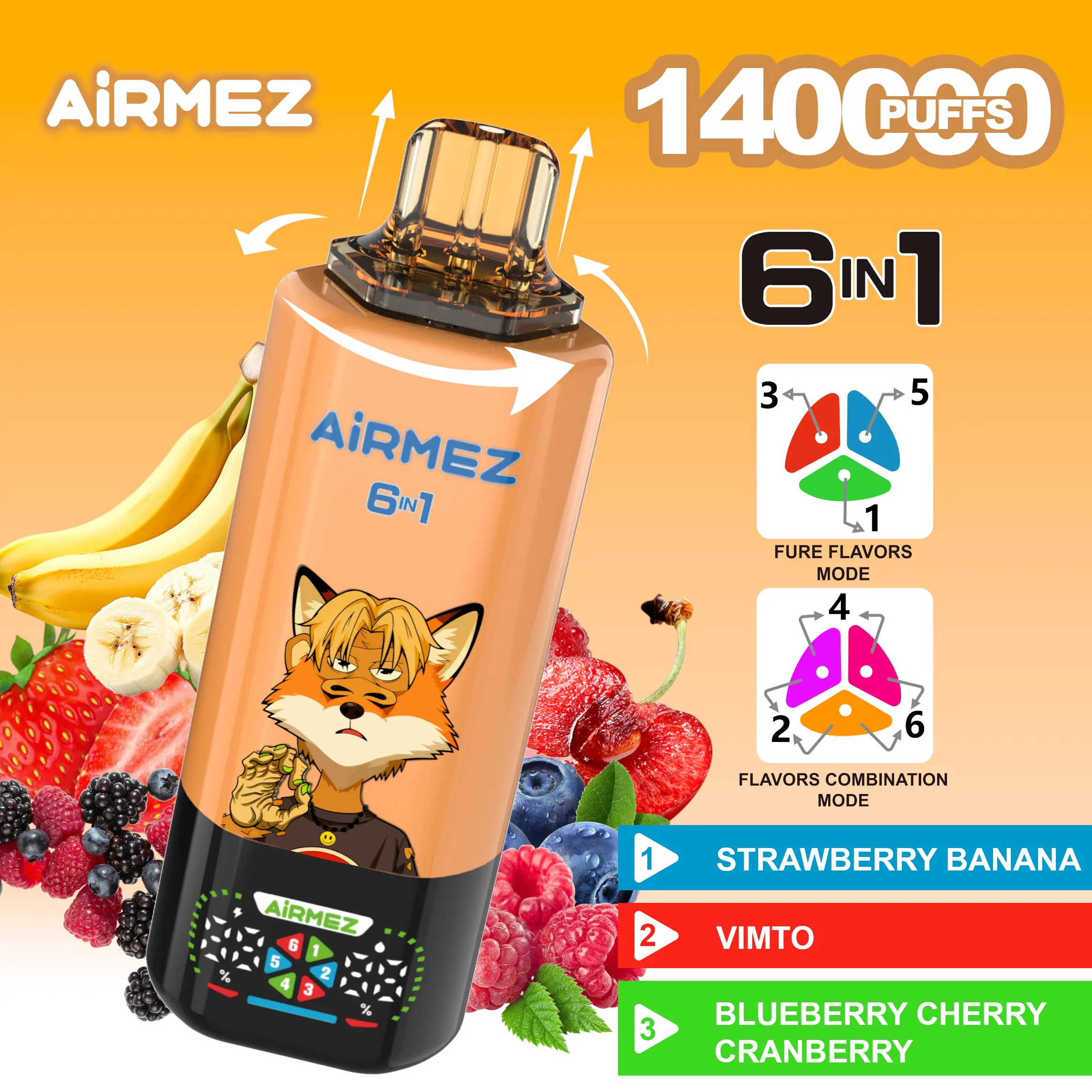 AIRMEZ FOX 140K 6in1 - solvapes
