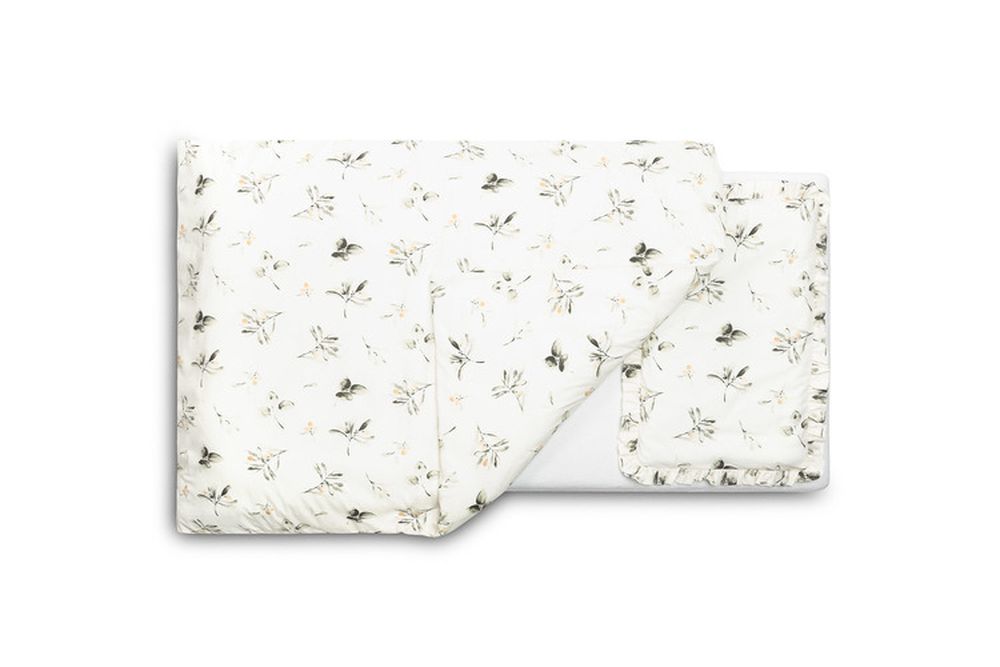 Sensillo, 2-częściowy komplet pościeli, oliwka, 100x135 cm