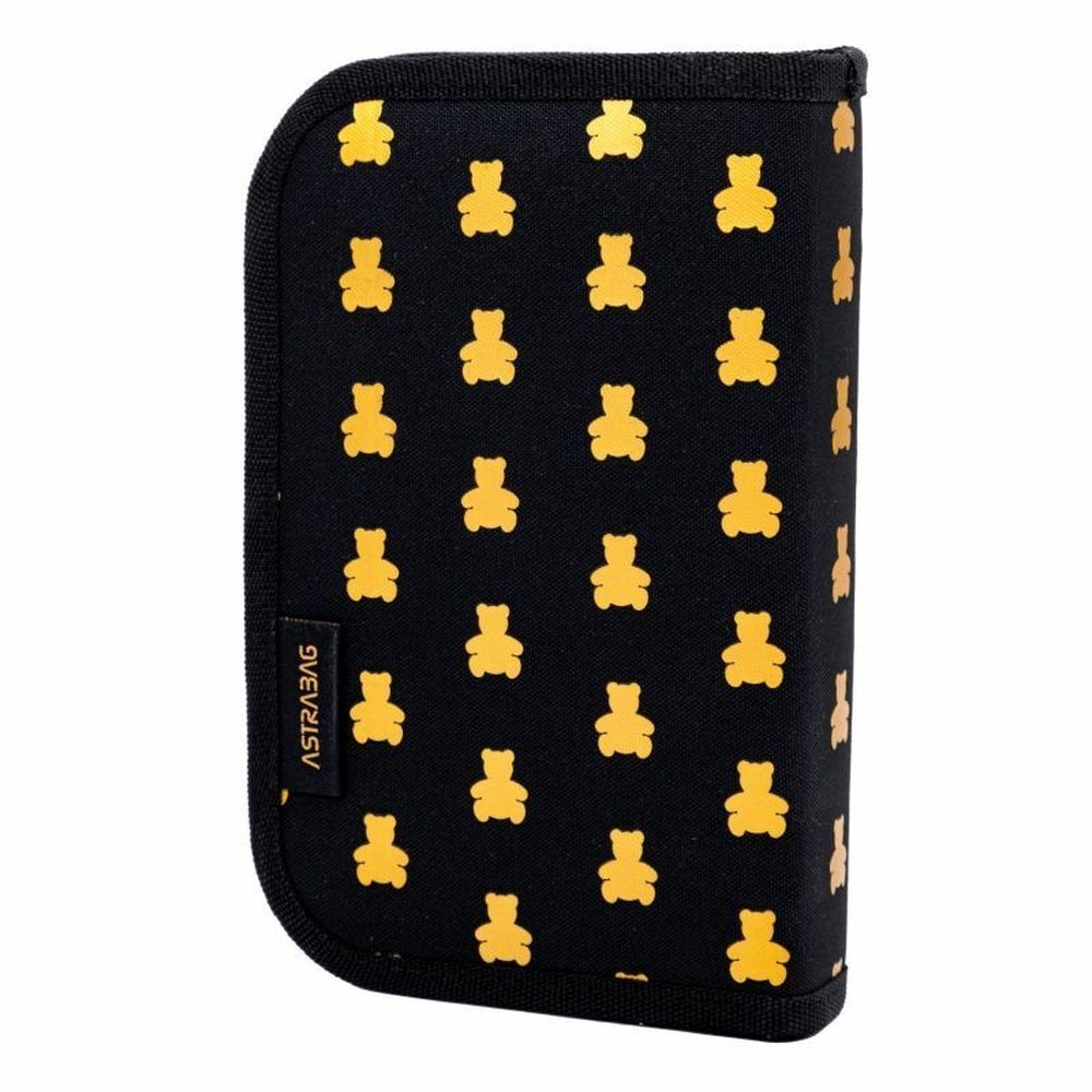 Astrabag, piórnik rozkładany, dwuklapkowy, Golden Teddy