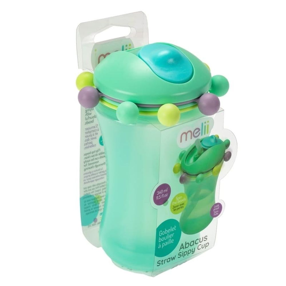 Melii, sensoryczny bidon ze słomką, miętowy