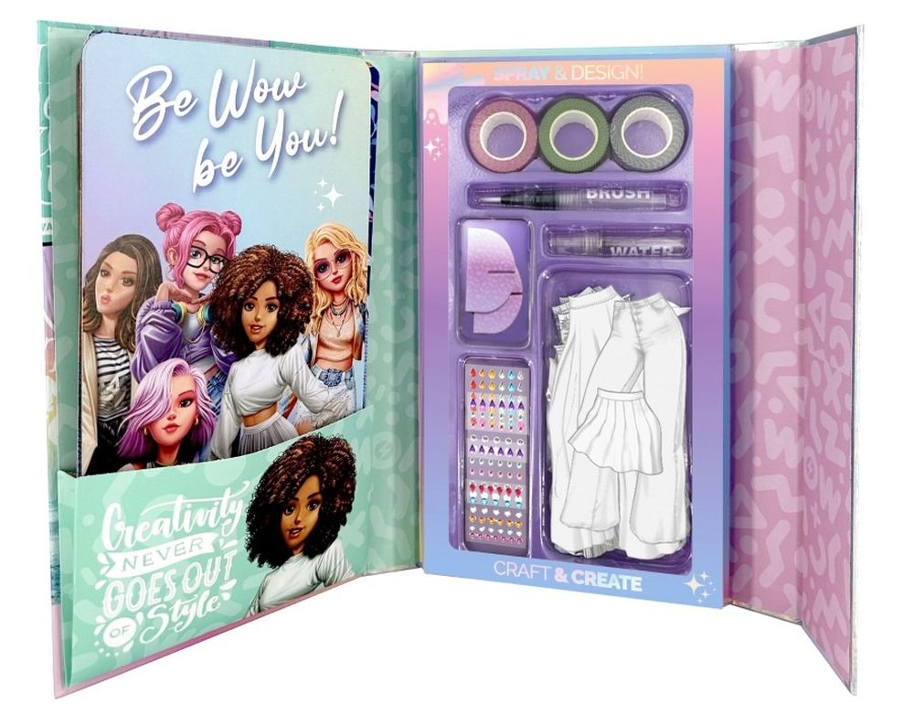 WOW Generation, Spray & Design, zestaw kreatywny, 100 elementów