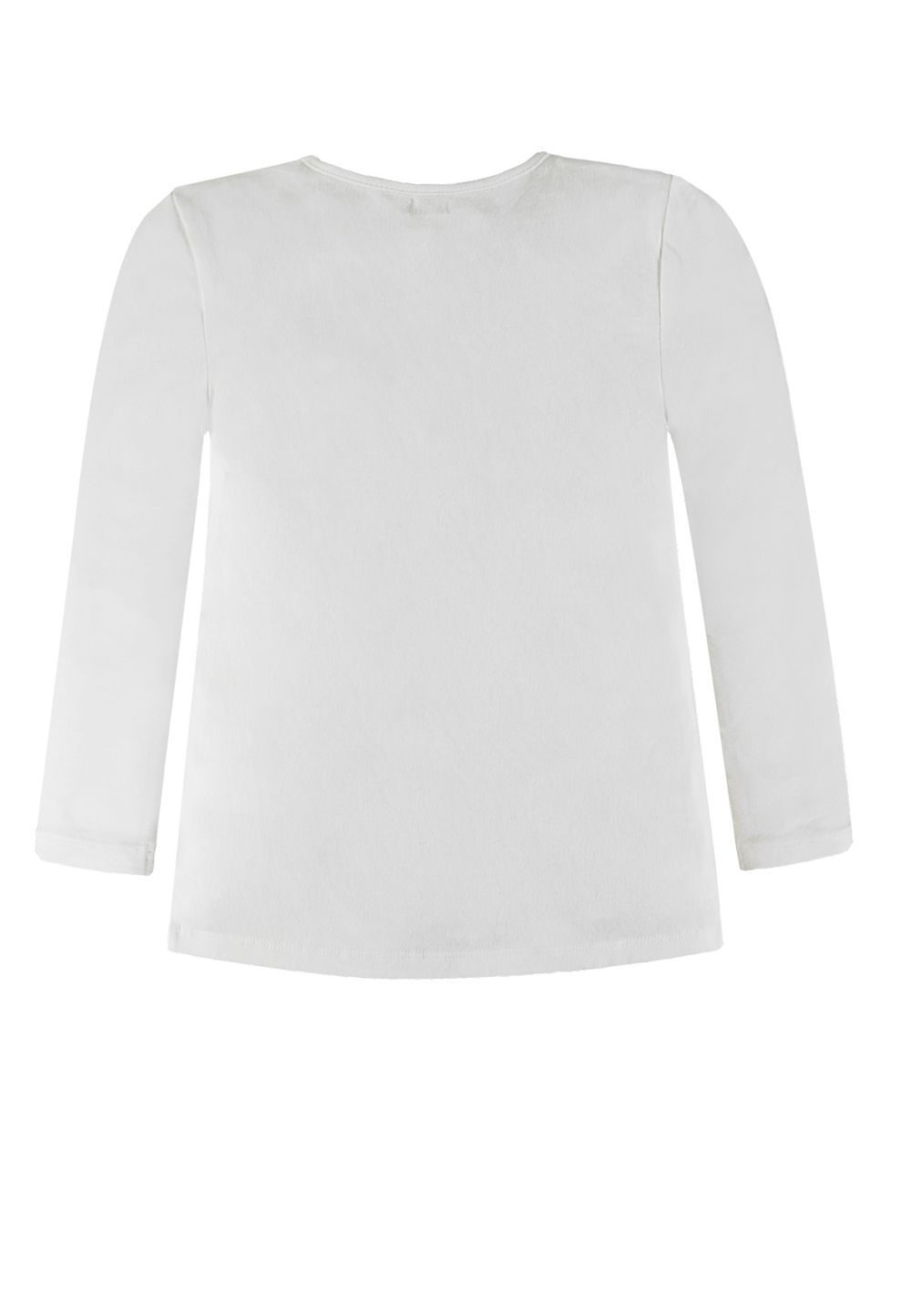 Bluzka dziewczęca z długim rękawem, biała, Königsmuhle