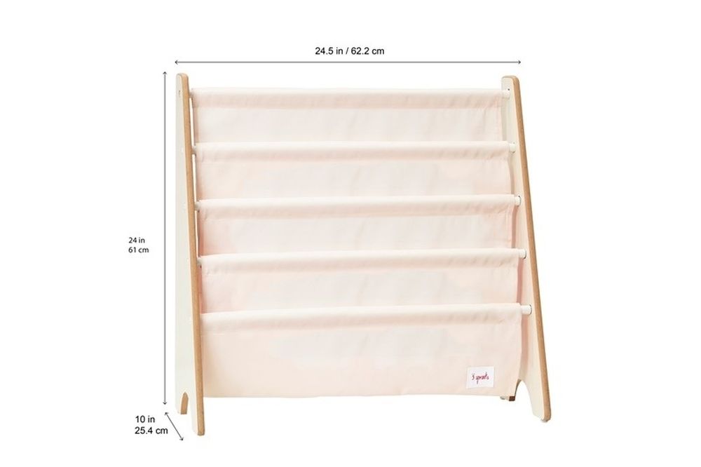 3 Sprouts, Lama, stojak na książki, white