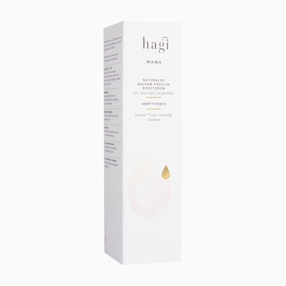Hagi, Mama, naturalny balsam przeciw rozstępom dla kobiet od 1 dnia ciąży, 200 ml