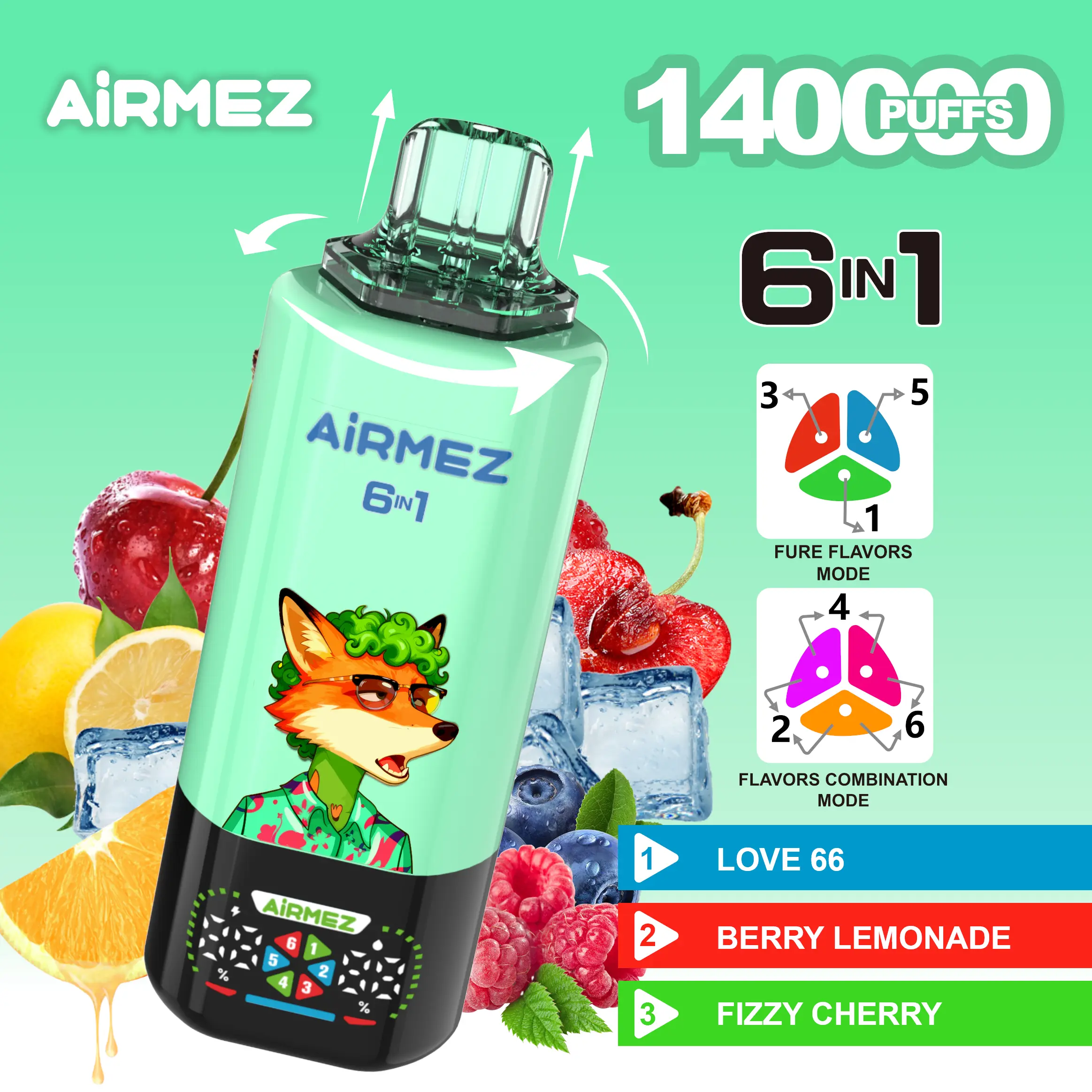AIRMEZ FOX 140K 6in1 - solvapes