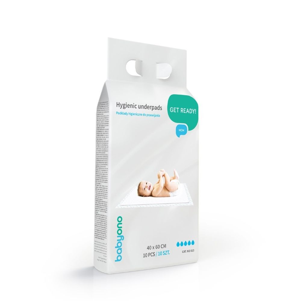 BabyOno, podkłady do przewijania, 40x60 cm, 10 szt.