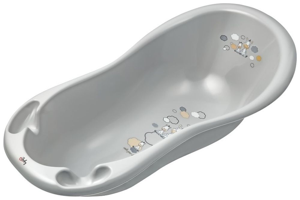 Zebra, wanienka, szara, 100 cm