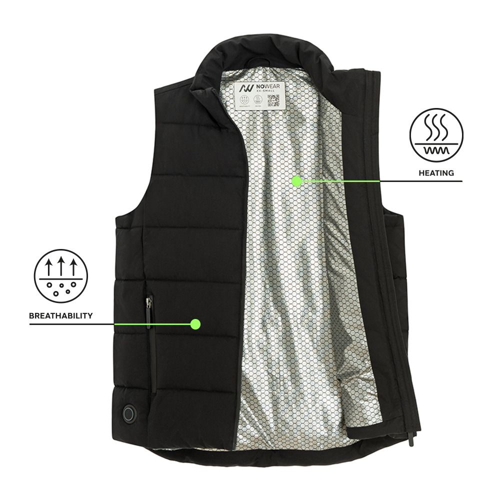 Bezrękawnik oversize podgrzewany na USB NOWEAR