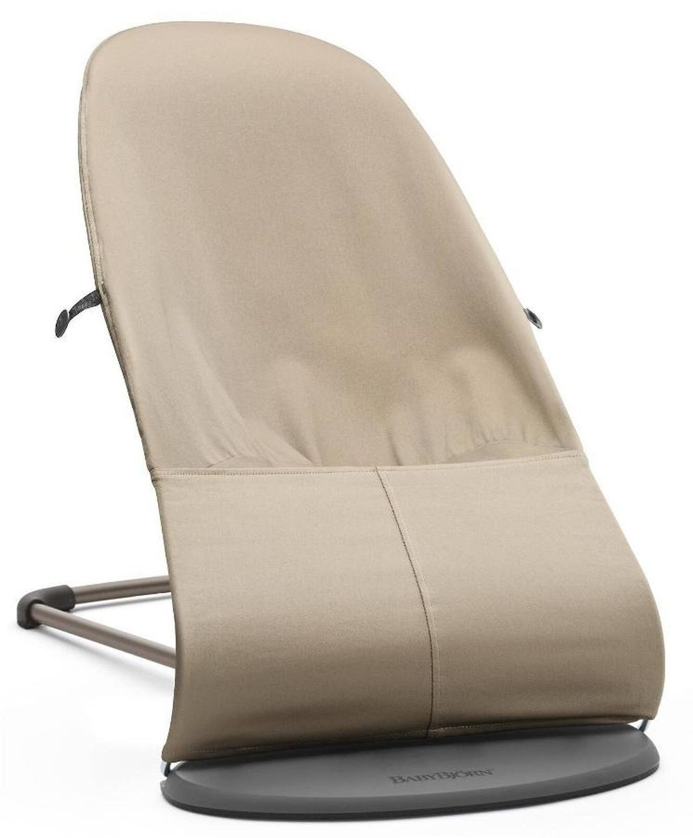 BabyBjörn, Balance Soft Woven, leżaczek, Khaki, beżowy