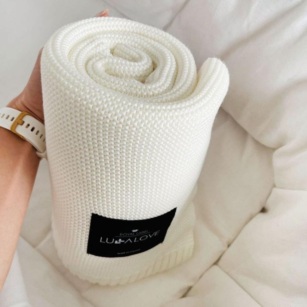 LullaLove, kocyk bambusowy, kokos, 80x100 cm