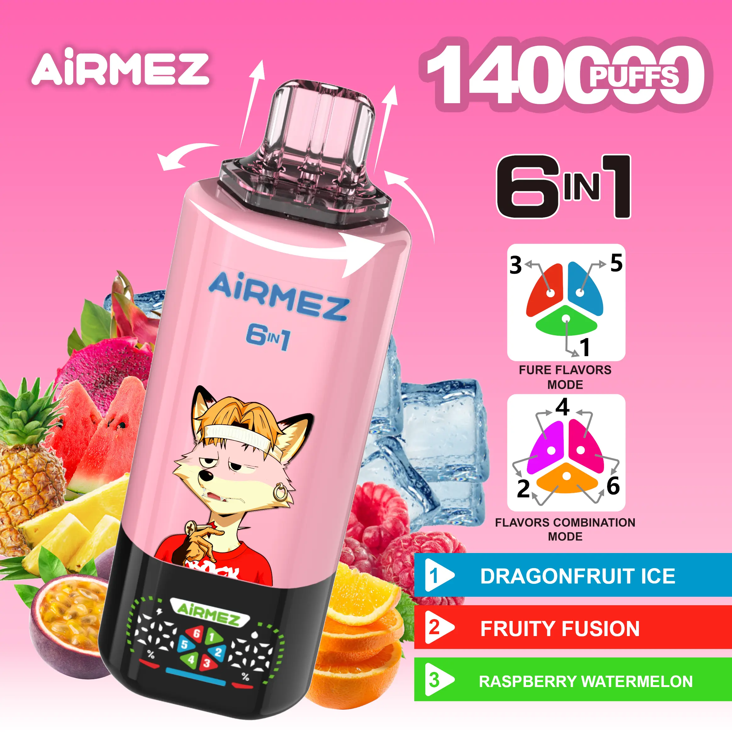 AIRMEZ FOX 140K 6in1 - solvapes