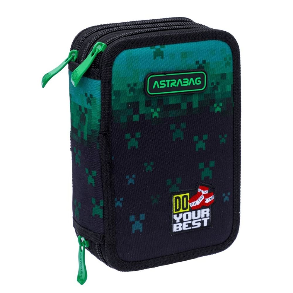 Astrabag, piórnik rozkładany, potrójny, z wyposażeniem, Do Your Best