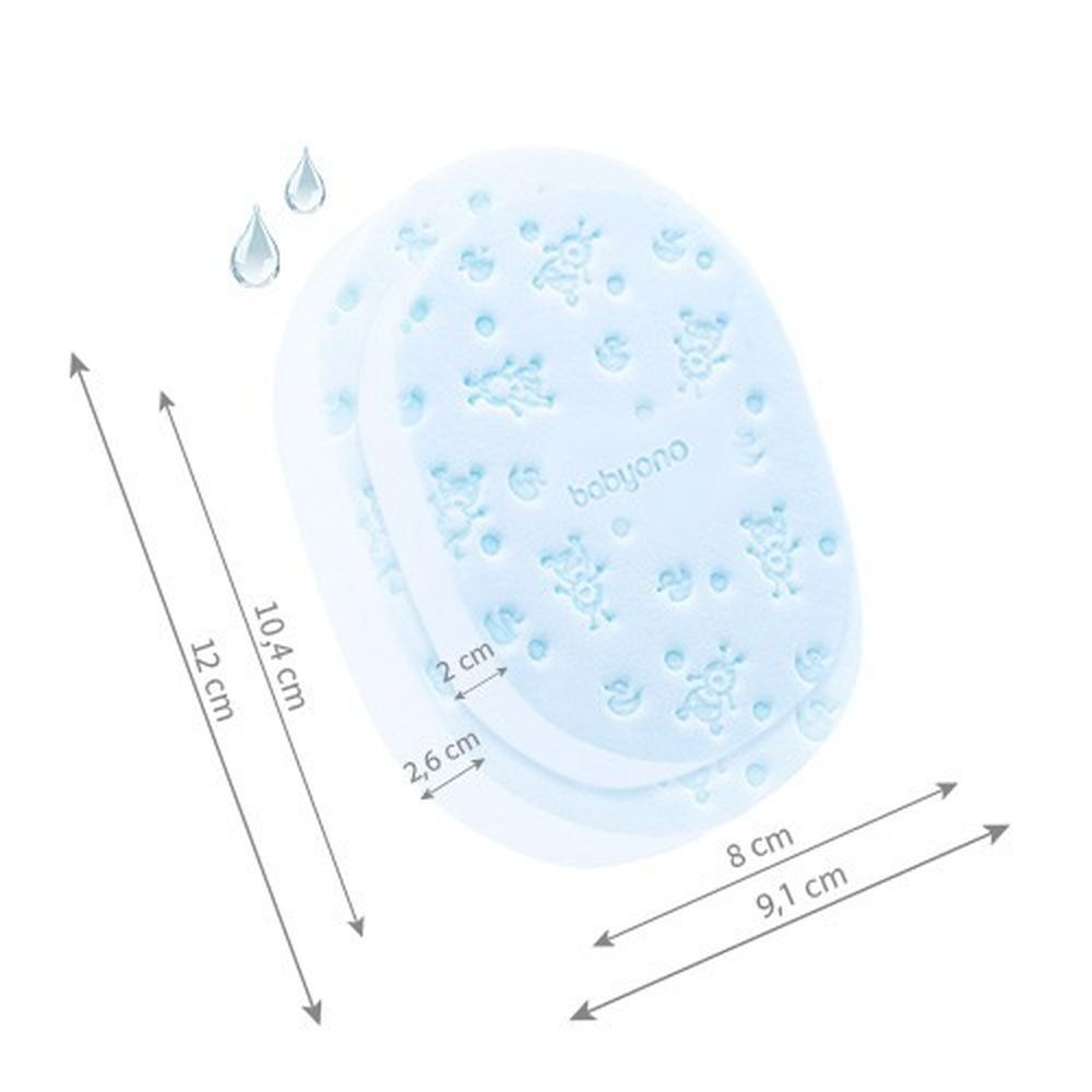 BabyOno, gąbka kąpielowa dla dzieci i niemowląt, niebieska